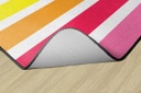 Hello Sunshine Bright Striped Rainbow 7'6" X 12' Rectangle Carpet 