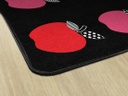Black White & Stylish Brights Apple Sit Spot 7'6" X 12' Rectangle Carpet 