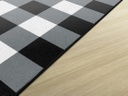 Simply Stylish Large Black &amp; White Buffalo Check 5' X 7'6&quot; Rectangle Carpet 