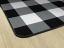 Simply Stylish Large Black & White Buffalo Check 5' X 7'6" Rectangle Carpet 