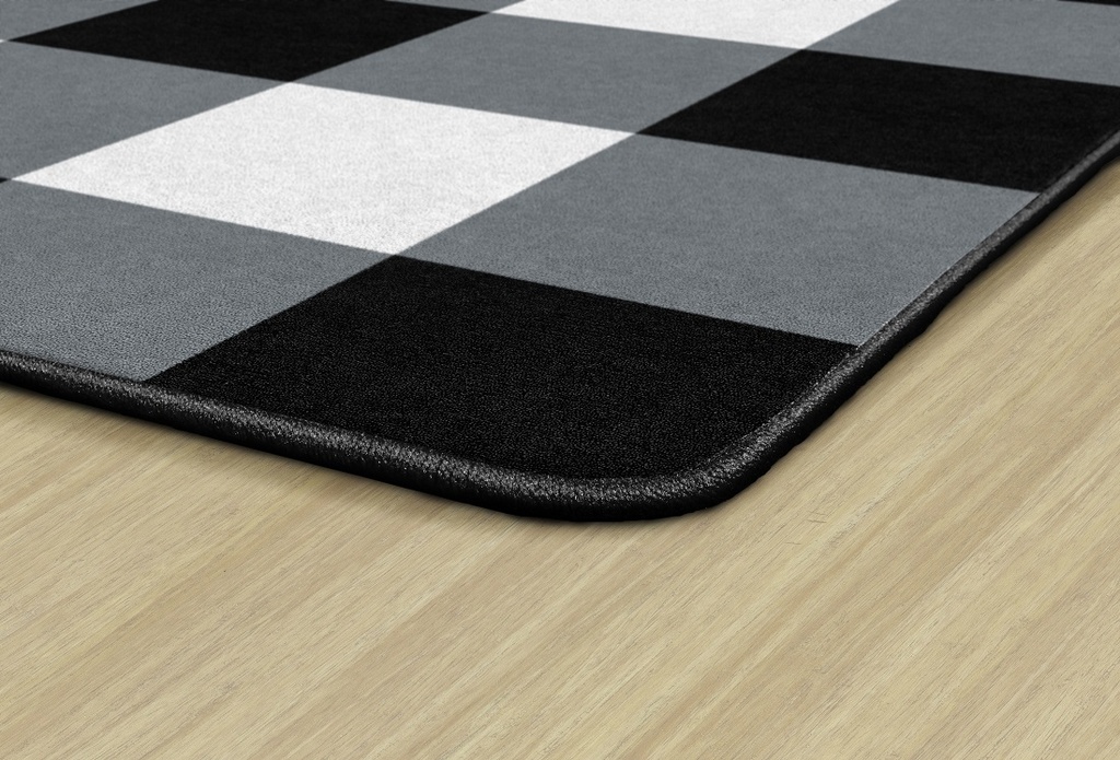 Simply Stylish Large Black &amp; White Buffalo Check 7'6&quot; X 12' Rectangle Carpet 
