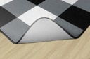 Simply Stylish Large Black & White Buffalo Check 7'6" X 12' Rectangle Carpet 