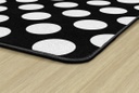 Simply Stylish Black &amp; White Polka Dot 5' X 7'6&quot; Rectangle Carpet 