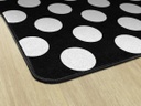 Simply Stylish Black & White Polka Dot 7'6" X 12' Rectangle Carpet 