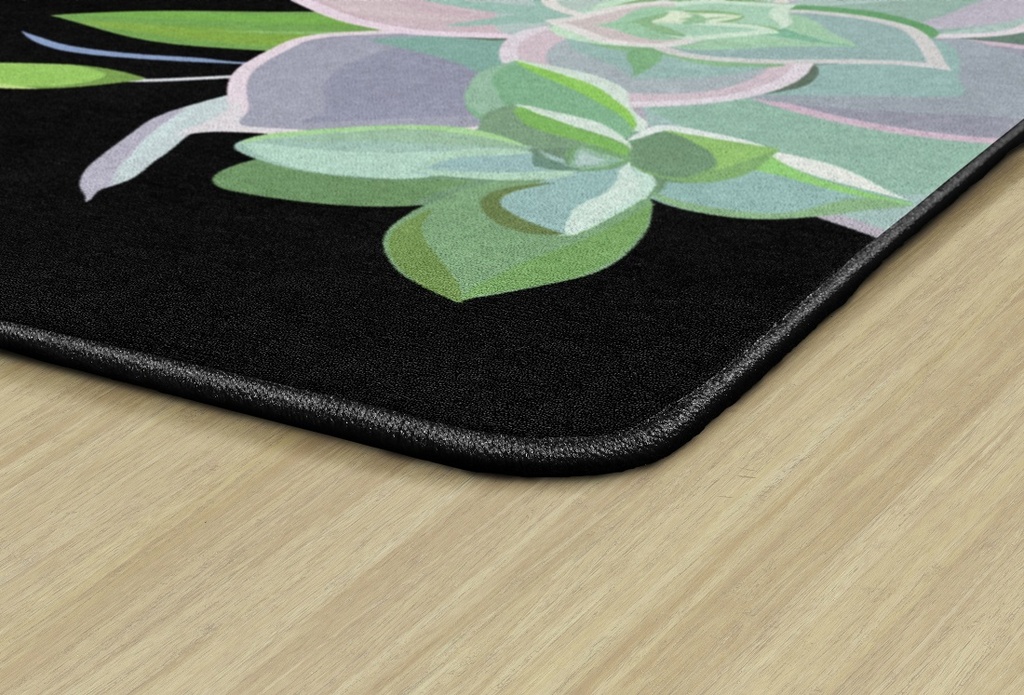 Simply Stylish Succulents 5' X 7'6" Rectangle Carpet 