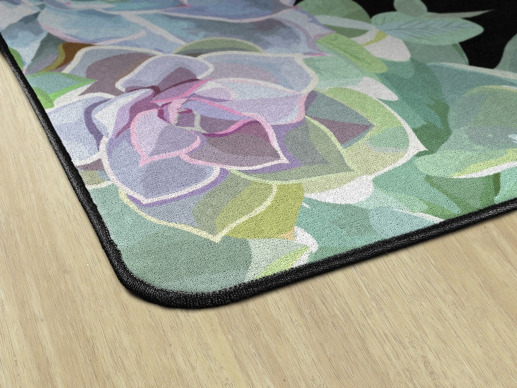 Simply Stylish Succulents 7'6" X 12' Rectangle Carpet 