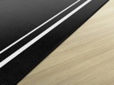 Simply Stylish Black &amp; White Border 5' X 7'6&quot; Rectangle Carpet