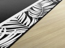 Simply Stylish Black &amp; White Greenery Border 5' X 7'6&quot; Rectangle Carpet