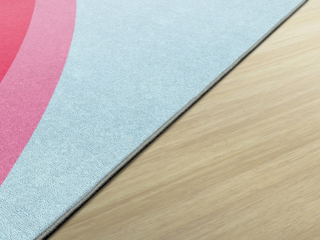 Hello Sunshine Modern Rainbow 5' X 7'6&quot; Rectangle Carpet