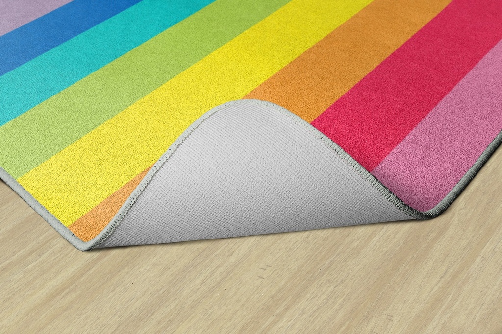 Hello Sunshine Modern Rainbow 5' X 7'6&quot; Rectangle Carpet