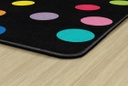 Just Teach Rainbow Polka Dots 5' X 7'6" Rectangle Carpet