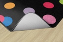 Just Teach Rainbow Polka Dots 5' X 7'6&quot; Rectangle Carpet