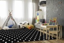 Black White & Stylish Brights Small Black & White Polka Dots 5' X 7'6" Rectangle Carpet