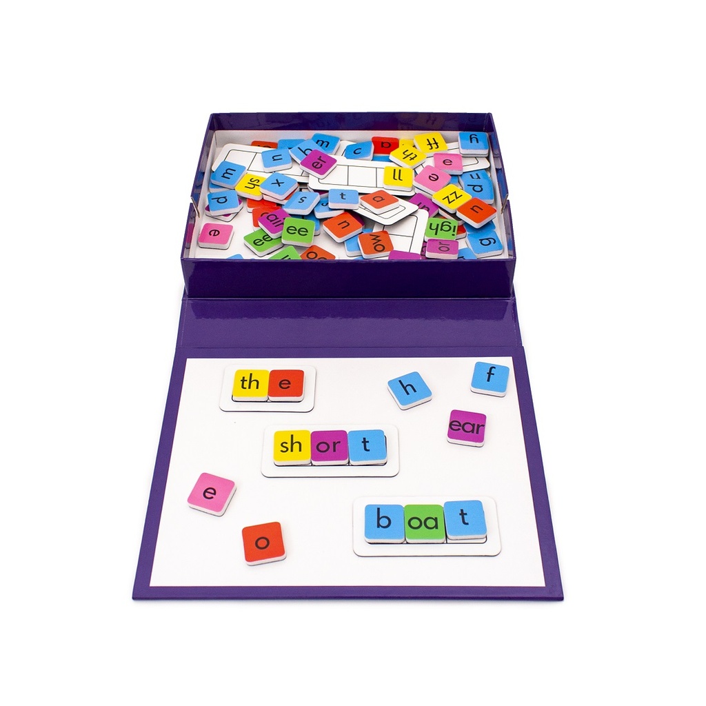 Rainbow Phonics Tiles Flat