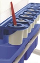 Clear Painting Easel tubs close up