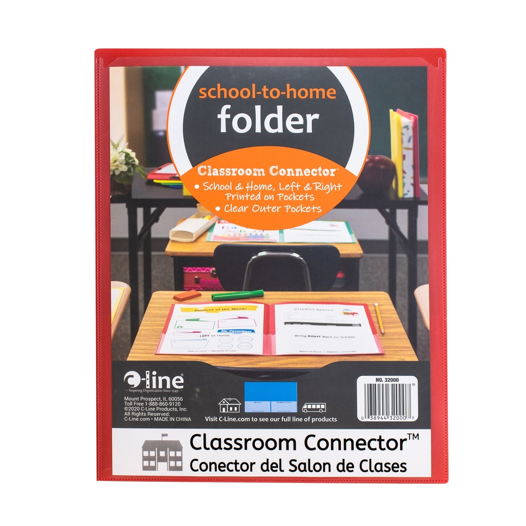 Classroom Connector™ School-To-Home Folders, Assorted Colors, Pack of 36