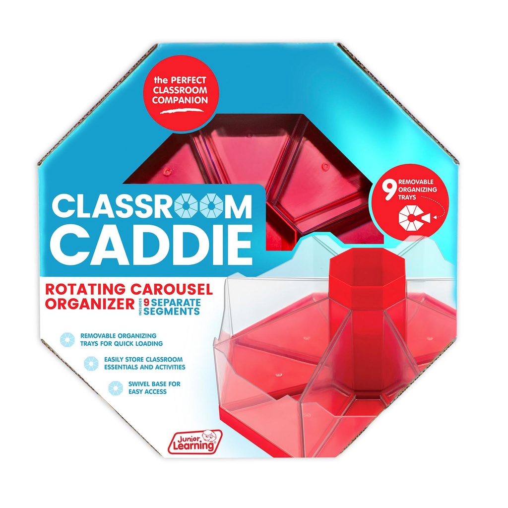 Classroom Caddie Octagonal Storage System, Red