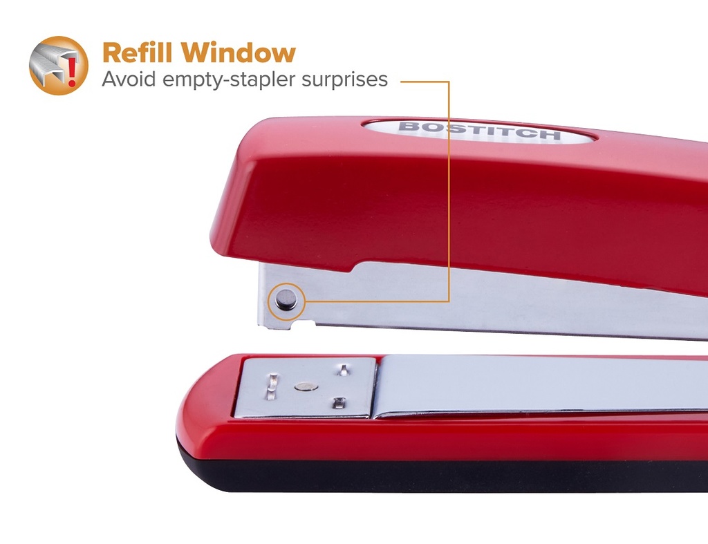 B5000 Professional Executive Stapler with Red Chrome Finish