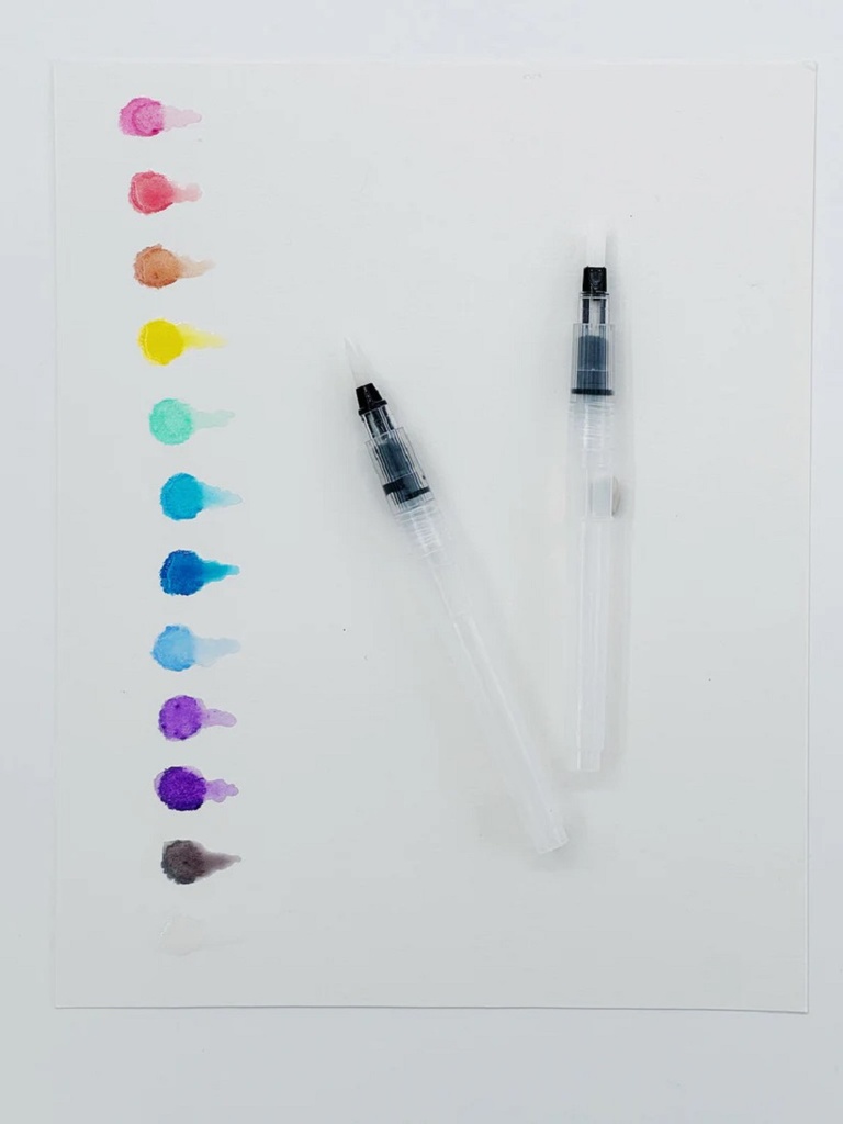 Cotton Candy Shimmer Watercolor Crayons