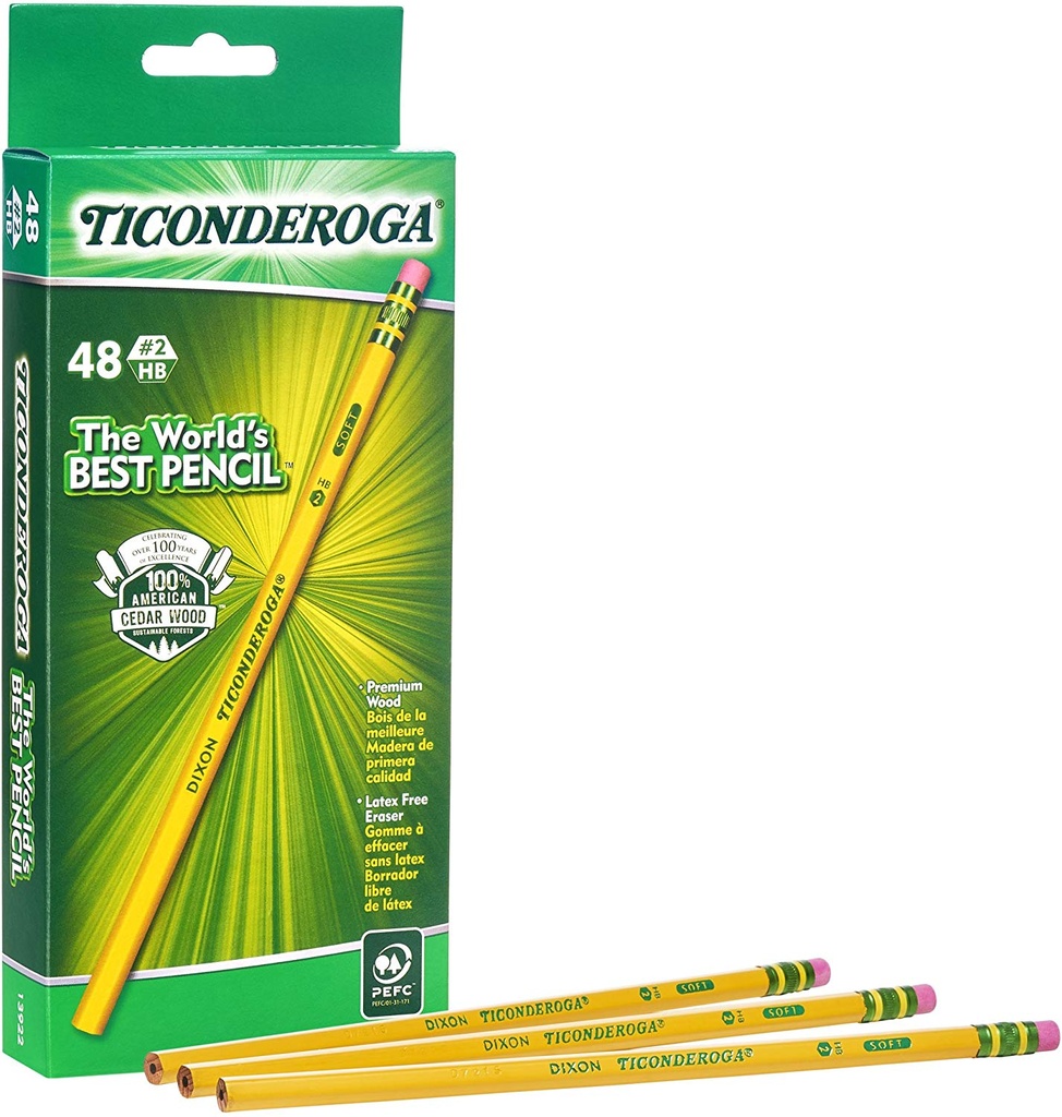 48ct No 2 Ticonderoga Pencils