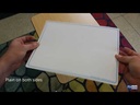 Two-Sided Plain 9" x 12" Dry Erase Learning Mats Pack of 12