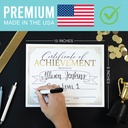 Elegant Gold Award Certificates of Achievement for Students, Set of 25