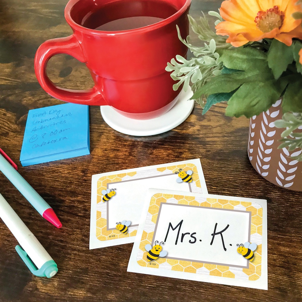 Buzzing Bees Name Tags/Labels – Multi-Pack