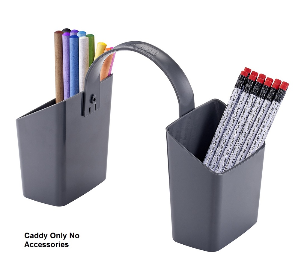 Antimicrobial Electric Pencil Sharpener Caddy with Handle 