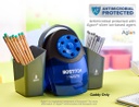 Antimicrobial Electric Pencil Sharpener Caddy with Handle 