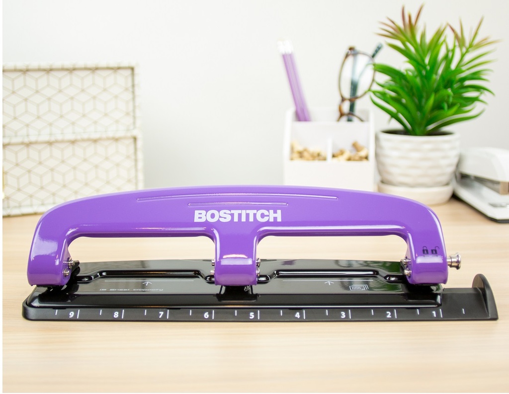 Bostitch Purple EZ Squeeze™3-Hole Punch