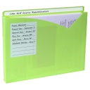 25ct Write-On Letter Size Poly File Jackets