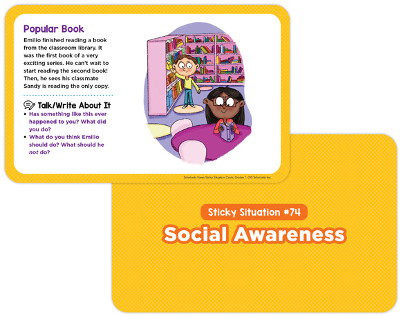 Scholastic News Sticky Situation Cards Grades 1-3