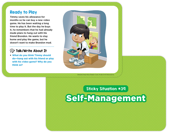 Scholastic News Sticky Situation Cards Grades 4-6