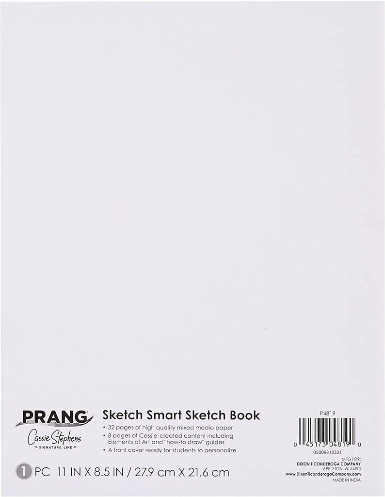 Prang Sketch Smart Sketch Book