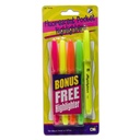 Assorted Fluorescent Pocket Highlighters in 5 Colors 60ct