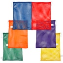 Assorted Color 24" x 36" Mesh Equipment Bags Pack of 6