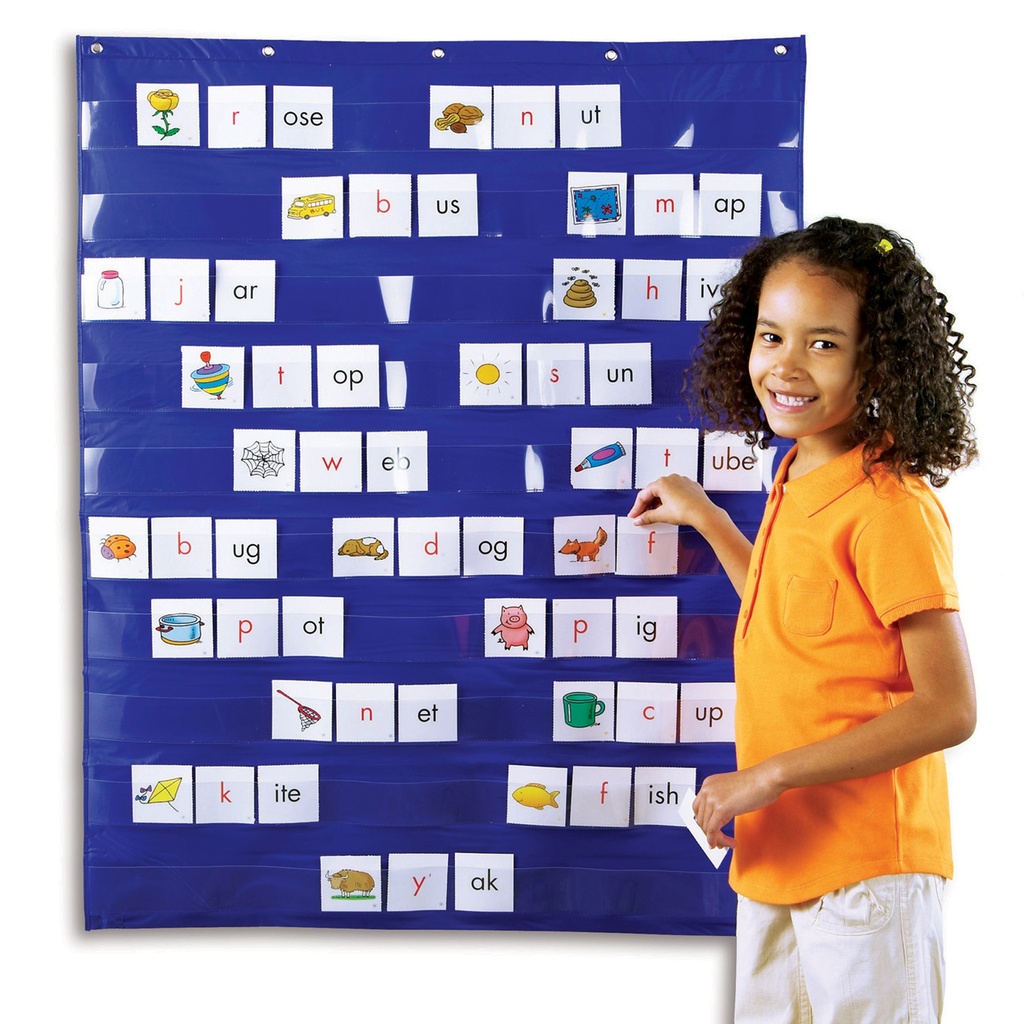 Blue 33.5" x 42" Standard Pocket Chart