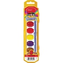 Washable Watercolors with Brush 12 Sets of 8 Colors