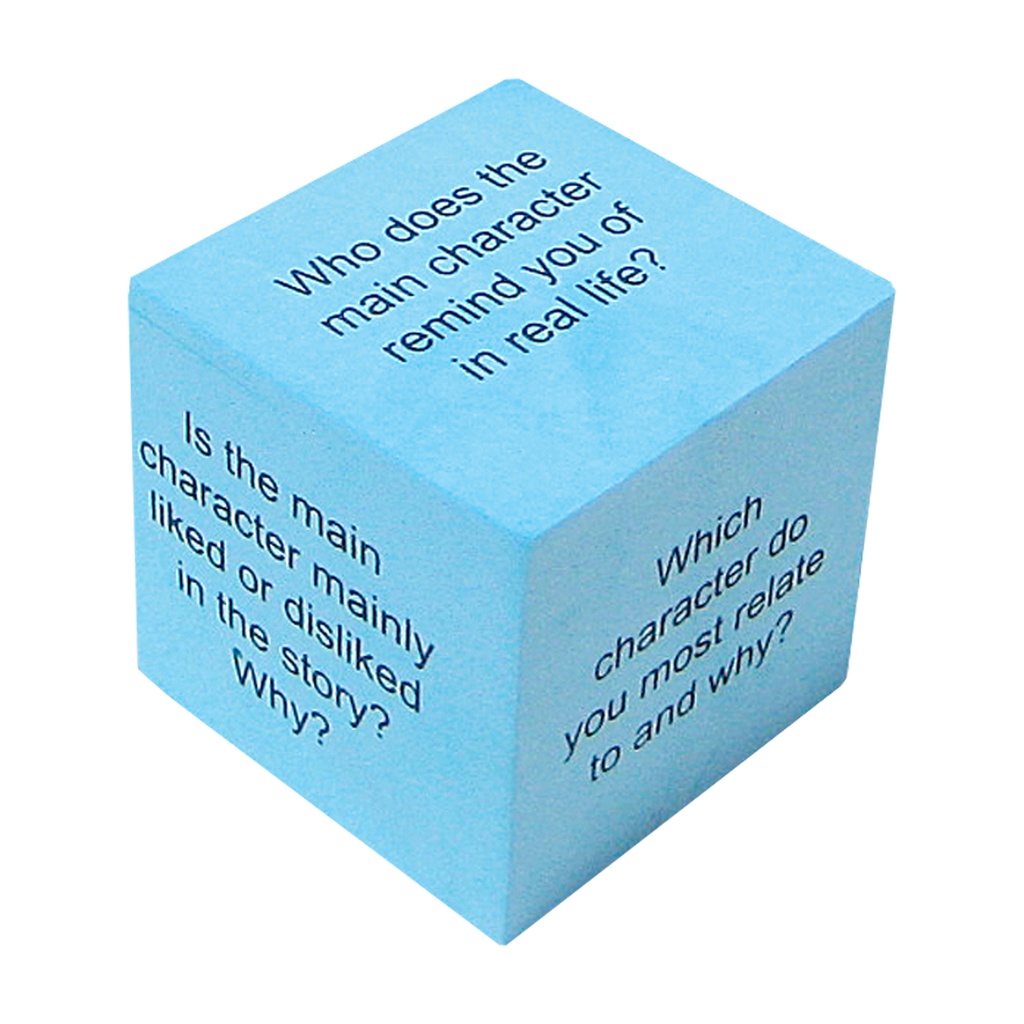 Foam Reading Comprehension Cubes Pack of 6