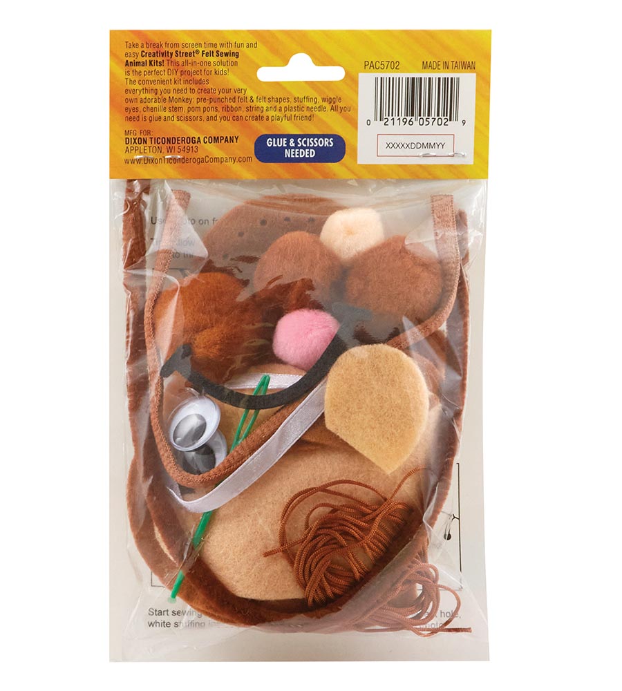 Monkey Felt Sewing Activity Kit  