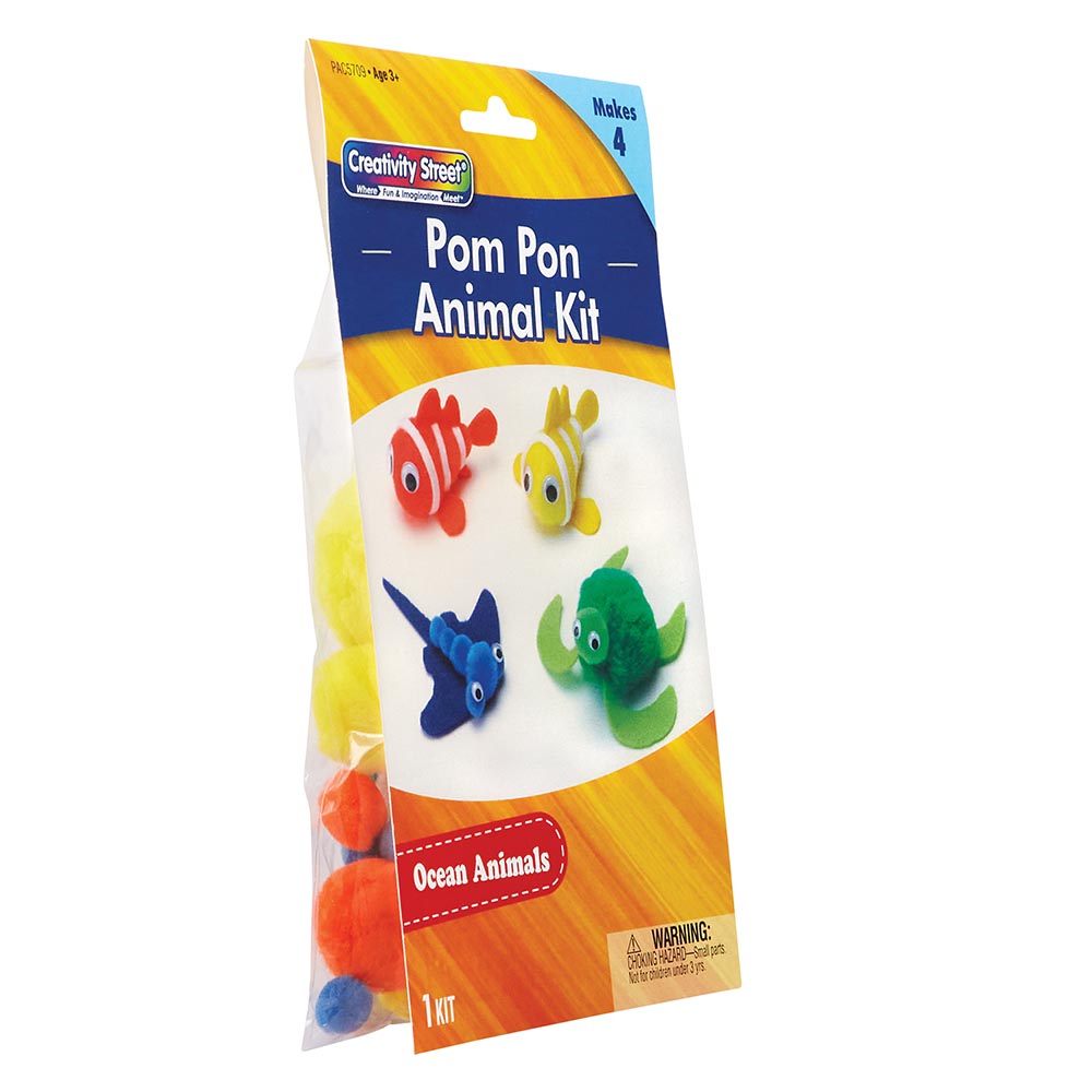 Pom Pon Ocean Animals 4ct Activity Kit 