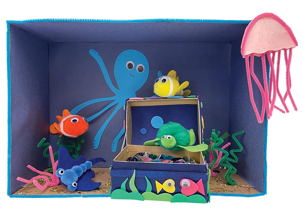 Pom Pon Ocean Animals 4ct Activity Kit 