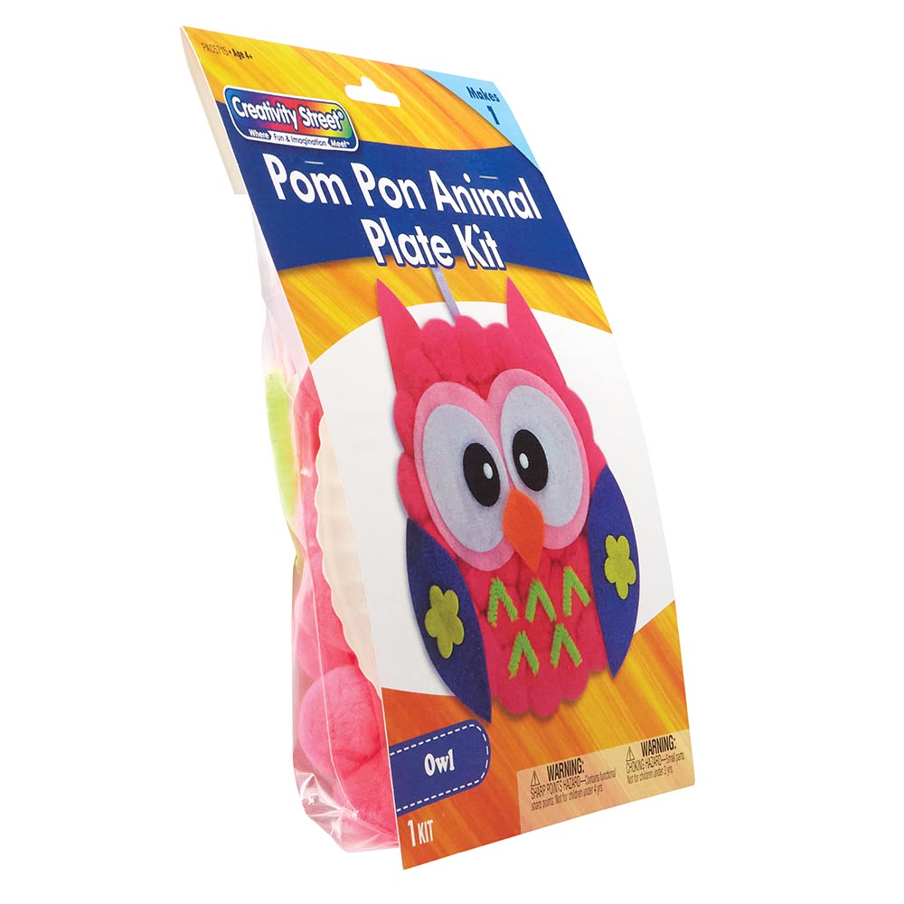 Pom Pon Plate Owl Activity Kit 