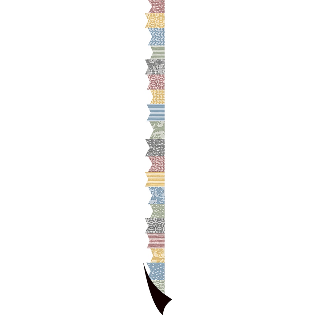 Colorful Cottage Pennants Magnetic Border
