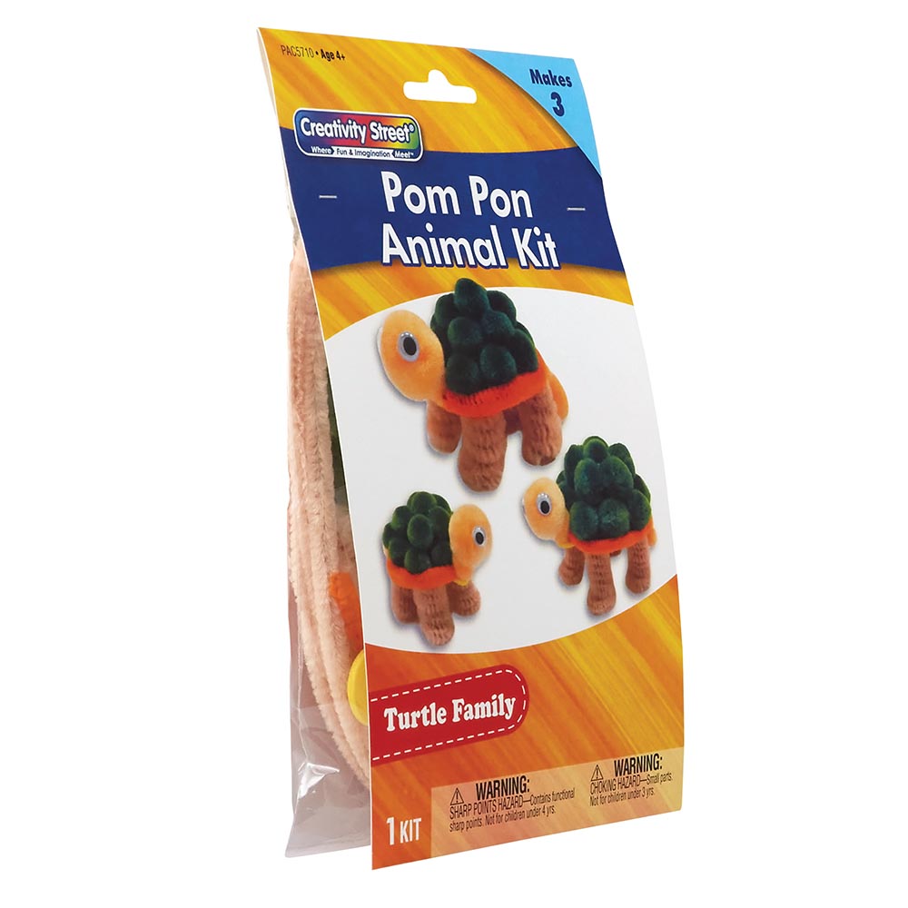 Pom Pon Turtles 3ct Activity Kit 