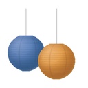 Colorful 8" Hanging Paper Lanterns 18ct