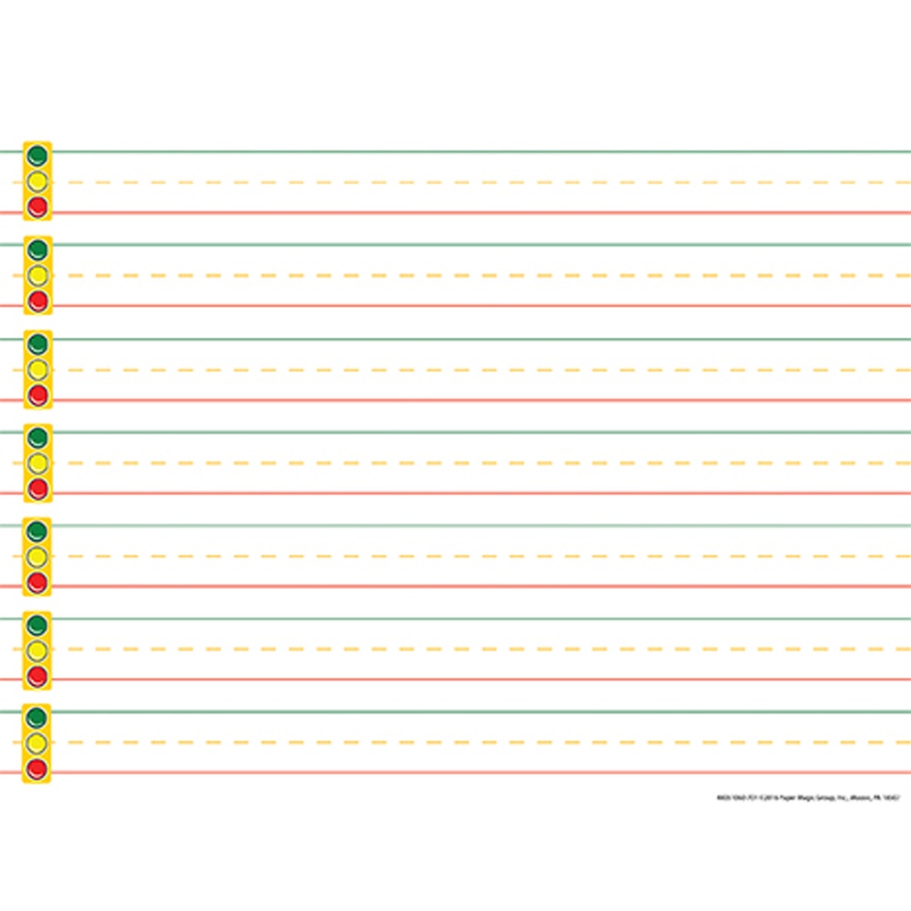 Stop Light Paper Practice Paper Notepad 50 Sheets Pack of 6