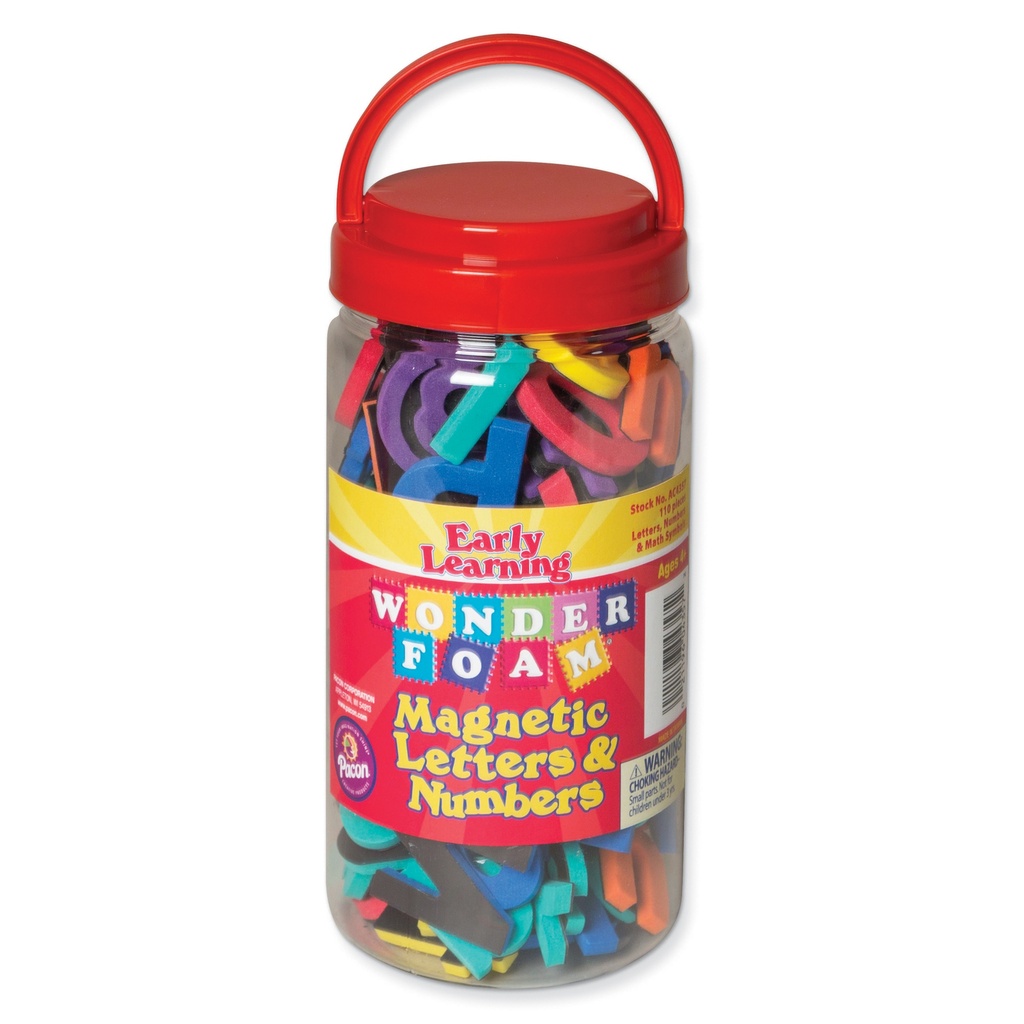 Assorted Magnetic Letters, Numbers & Symbols 130 Pieces