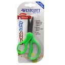 5" Pointed Assorted Colors Lefty Hard Handle Kids Scissors 6ct