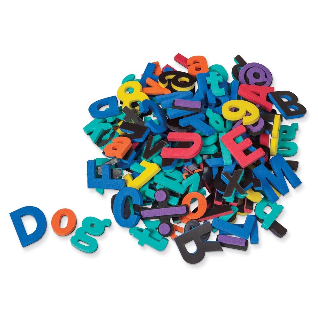 Assorted Magnetic Letters, Numbers & Symbols 130 Pieces